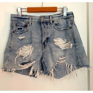 American Eagle Distressed Jean Shorts Size 4